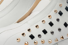 The Infanta High-Top White Spike Leather Sneaker Limited Edition Fine Craftsmanship