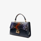 The Venezia Navy Blue Leather Handbag Exclusive Style
