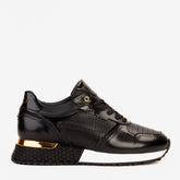 The Empire Black Leather Sneaker Fine Craftsmanship