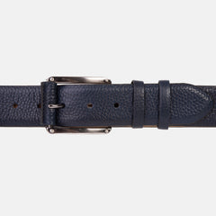 The Draco Navy Calfskin Belt For Sale