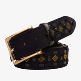 The Vicino Navy Leather Belt Exclusive Style