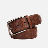The Randor Brown Leather Belt On Sale