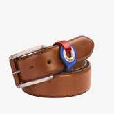 The Jackie Tan Leather Belt For Sale