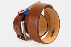 The Jackie Tan Leather Belt For Sale