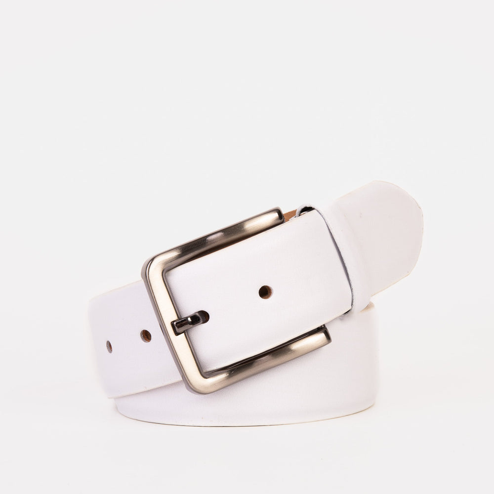 The Urgup White Calfskin Belt Fine Craftsmanship