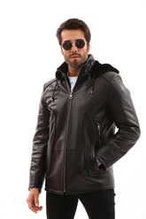 The Bergamo Black Shearling Leather Jacket All New