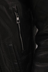 The Bergamo Black Shearling Leather Jacket All New