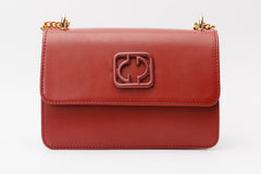 The Maneadero Dark Red Leather Handbag All New