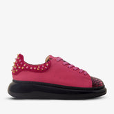 The Venezia Fuchsia Leather Sneaker All New