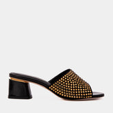 The Ailano Gold Glitter Leather Sandal Exclusive Style