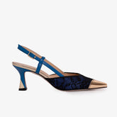 The Bali Sax Blue Leather Slingback Sandal All New
