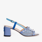 The Linea Blue Leather Slingback Sandal Universal Fit