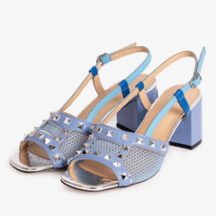 The Linea Blue Leather Slingback Sandal Universal Fit