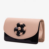 The Diva Beige Leather Handbag On Sale