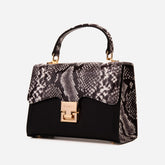 The Venezia Black Leather Handbag Fine Craftsmanship