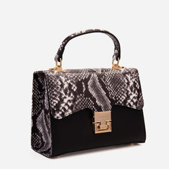 The Venezia Black Leather Handbag Fine Craftsmanship