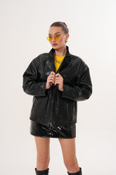 The Nox Black Leather Jacket Universal Fit