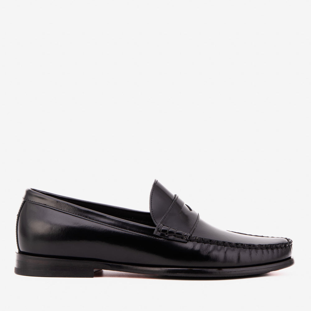 The Belmont Black Polished Leather Loafer Exclusive Style