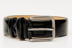 The Dodoma Black Patent Leather Belt All New