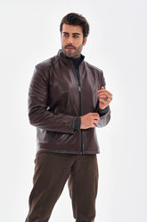The Varden Chocolate Brown Leather Jacket All New
