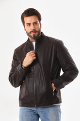 The Varden Brown Leather Jacket Fine Craftsmanship