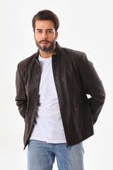 The Varden Brown Leather Jacket Fine Craftsmanship