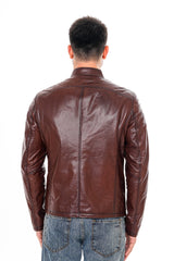 The Falcon Cognac Brown Smooth Leather Jacket Exclusive Style