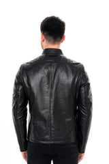 The Falcon Black Smooth Leather Jacket All New