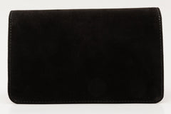 The California Black Suede Leather Handbag Exclusive Style