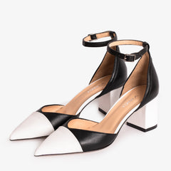 The Noella Black Leather Sandal All New