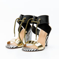 The Bloke Black Leather Ankle Strap Sandal Fine Craftsmanship