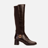 The Windsor Brown Leather Knee High Boot Fine Craftsmanship
