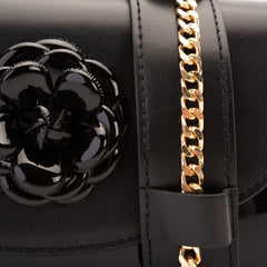 The Diva Black Leather Handbag Fine Craftsmanship