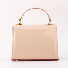 The Ege Beige Leather Handbag Fine Craftsmanship