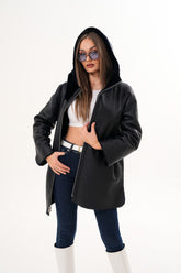 The Portofino Black Reversible Shearling Jacket Fine Craftsmanship