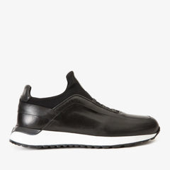The Sonoma Black Leather Sneaker For Sale