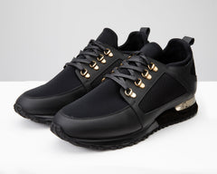 The Emir Black Leather Sneaker Fine Craftsmanship
