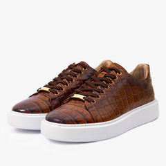 The Dublin Tan Leather Sneaker Exclusive Style