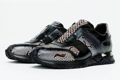 The Milano Snk Black White Leather Sneaker Universal Fit