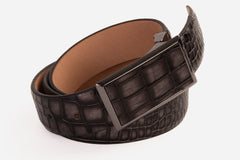 The Mississippi Gray Leather Belt Fine Craftsmanship