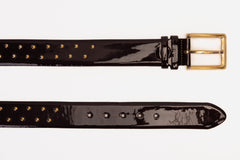 The Jupiter Burgundy Patent Leather Spike Leather Belt Exclusive Style