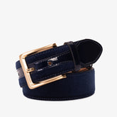 The Casaletti Navy Blue Leather Belt On Sale