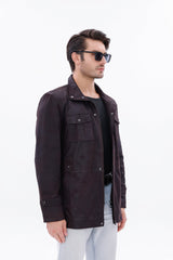 The Cremona Deep Brown Suede Leather Jacket All New
