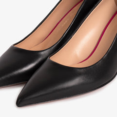 The Brunello Black Leather Pump Shoe Fine Craftsmanship