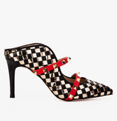 The Dosso Black Handwoven Leather Pointy Toe Sandal Exclusive Style