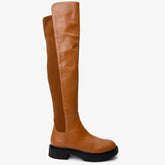 The Harmony Belle Tan Leather Knee High Boot Exclusive Style