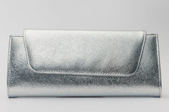 The Ege Silver Leather Clutch Fine Craftsmanship