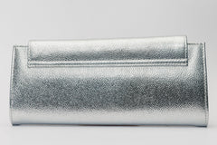 The Ege Silver Leather Clutch Fine Craftsmanship
