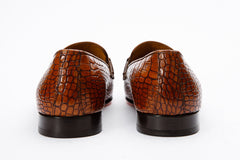 The Monaco Tan Leather Shoe Bit Loafer For Sale