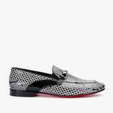 The Milano Black\/White Shoe Bit Loafer shoe Exclusive Style